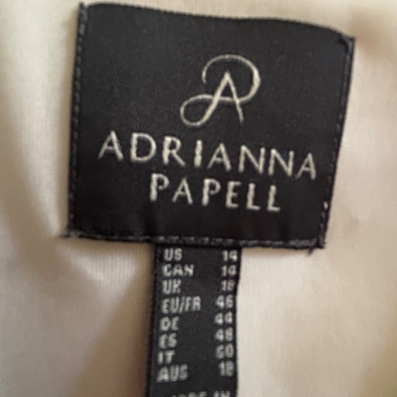 Adrianna  Papell  Elegant Ivory Pantsuit - Picture 5 of 5